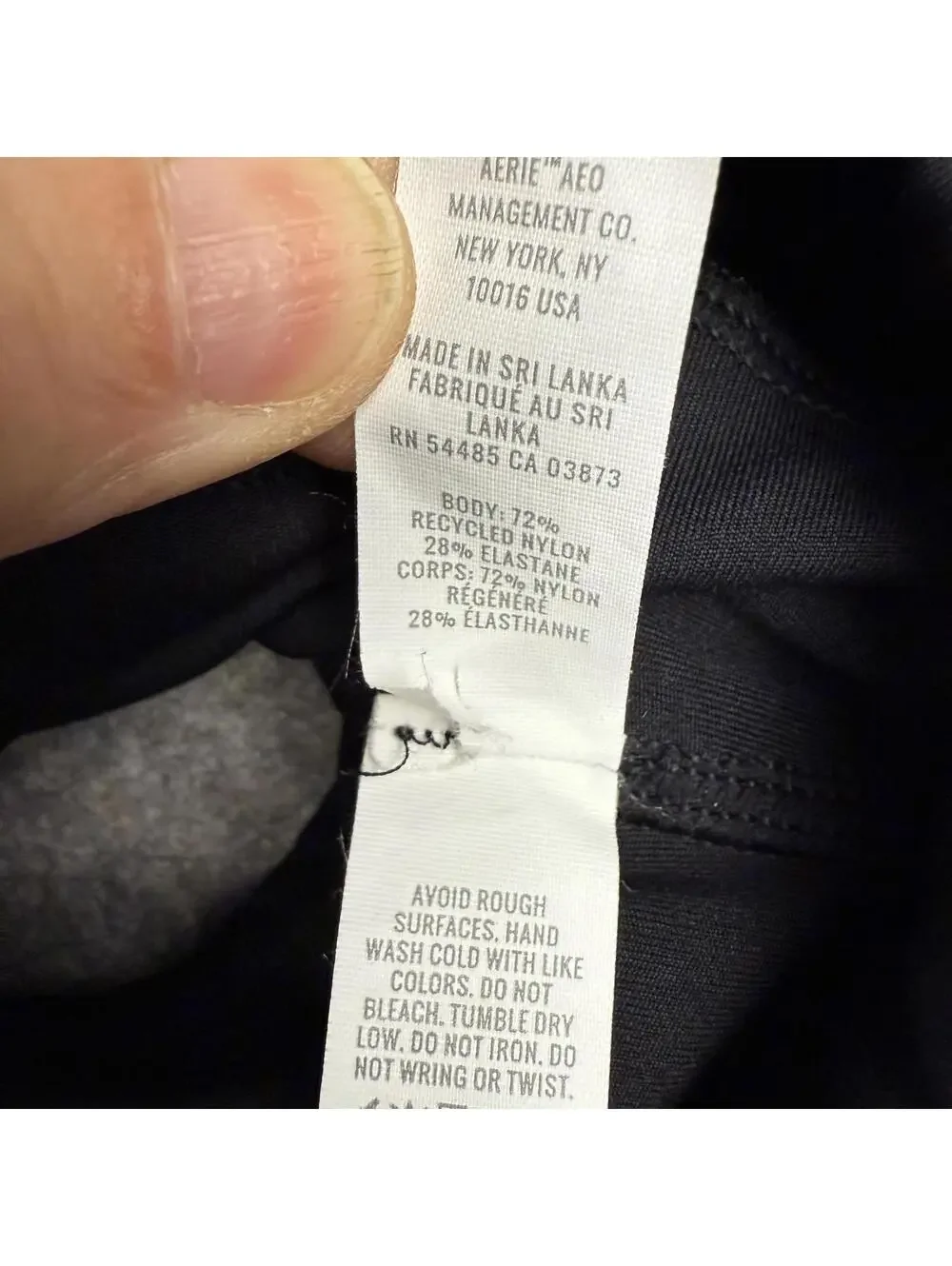 Offline Aerie Medium Support Adjustable Strap Racerback Sports Bra Black XL 064